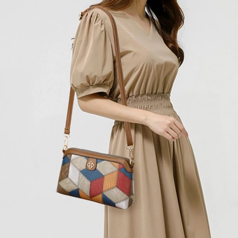 Neutral style cross-body bag