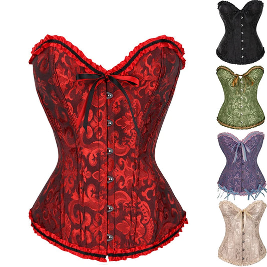 Vintage Rose Satin Bustier